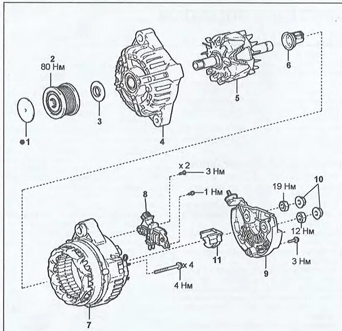 Разбор генератора ваз 2190 - Lada Гранта, 1,6 л, 2013 года наблюдение DRIVE2
