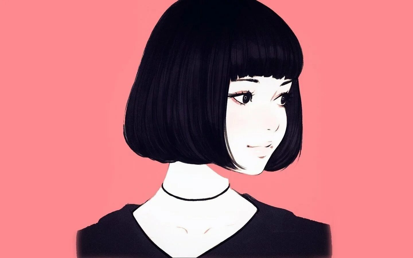 Девочка с каре slowed. Илья кувшинов срисовки. девушка с каре. аниме девушка с каре. девушка с каре арт.
