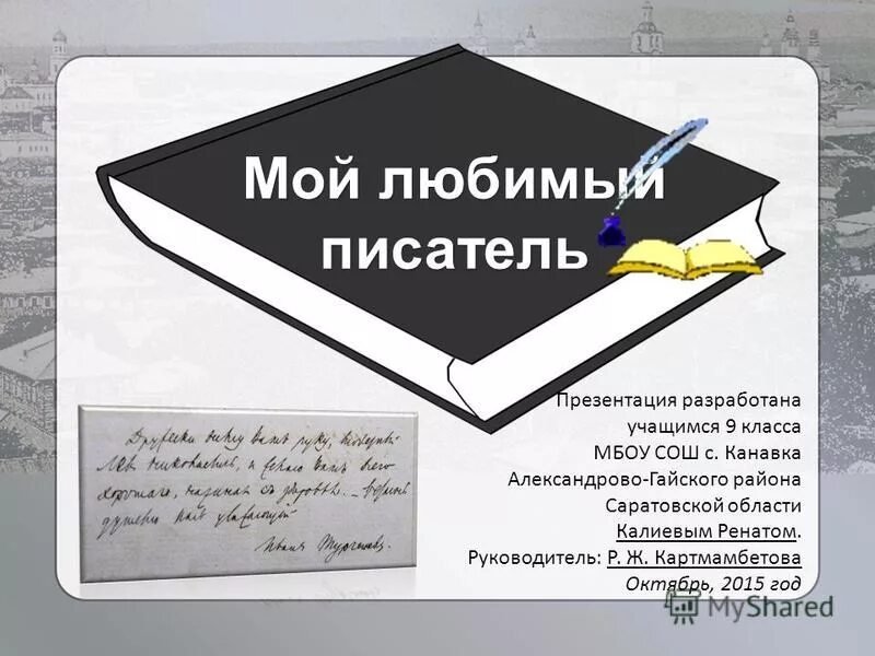 вопросы любимому писателю