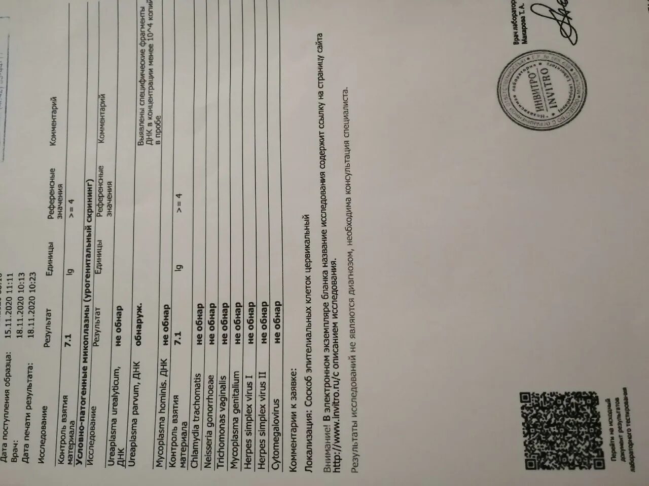 Ureaplasma spp что это