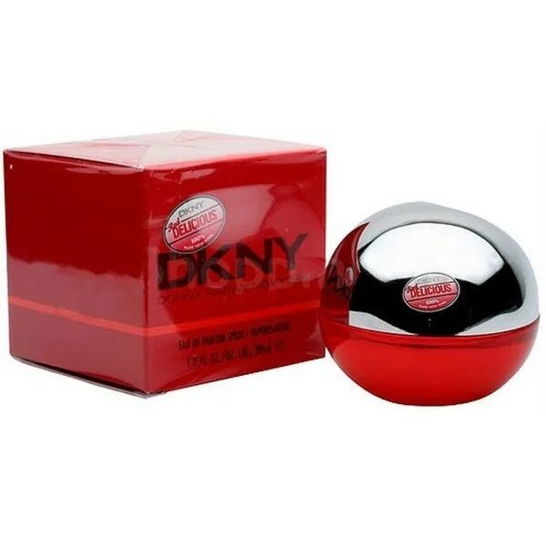 Парфюмерная вода красная. Духи DKNY Red delicious. Женская парфюмерия DKNY Red delicious. DKNY духи be delicious красные. Донна Каран Нью-Йорк духи красное яблоко.