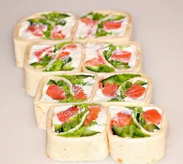 Роллы с рыбой и творожным сыром