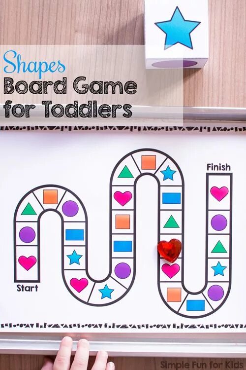 Shapes games for Kids. Shapes Board game. Shapes Board game for Kids. The Shape game.