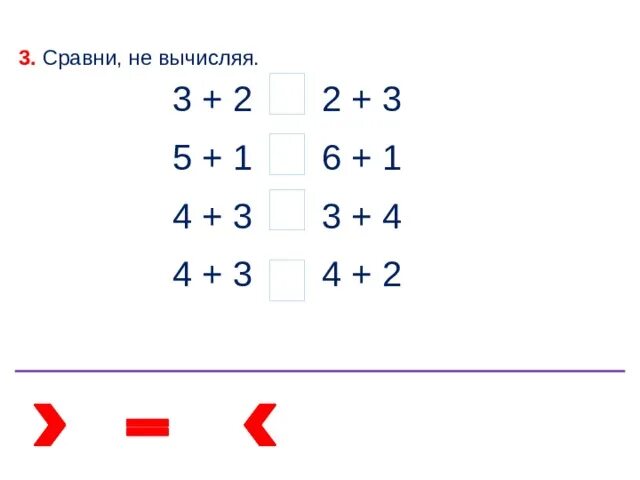 Технологическая карта урока математики перестановка слагаемых Презентация "Перестановка слагаемых"