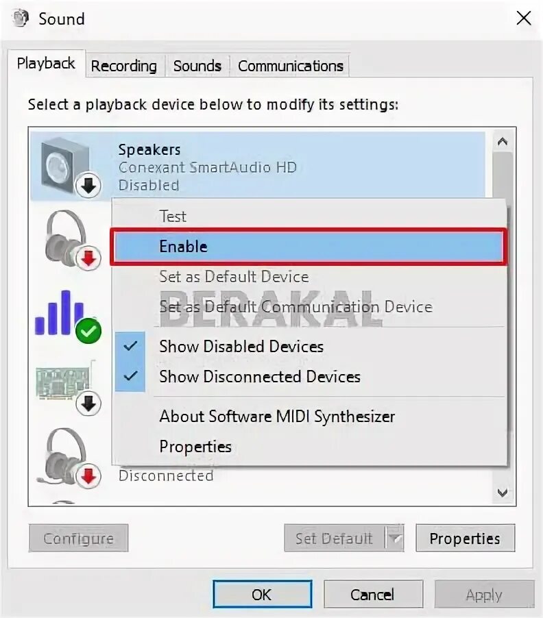 Enable speaker. Enable speaker