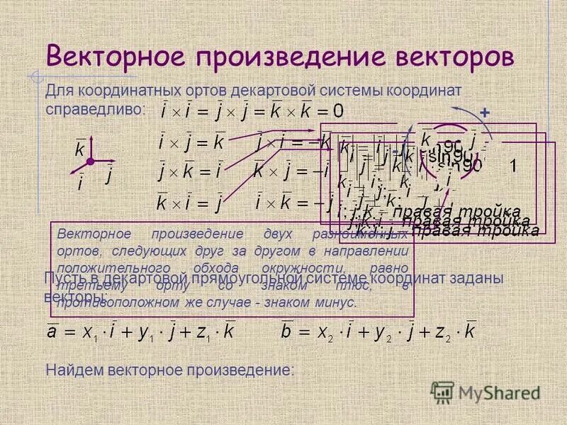 Смешанное произведение в координатной форме пример Сформулировать и доказать теорему о связи смешанного произведения с объемом пара