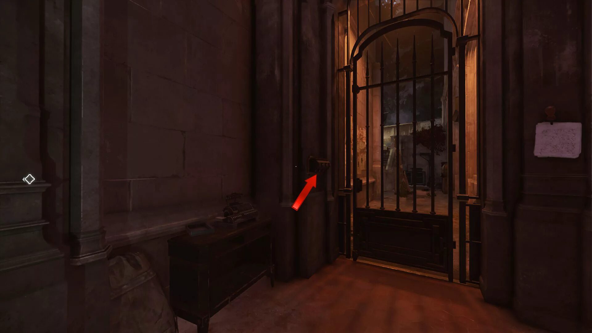 Dishonored 2 пыльный квартал дверь