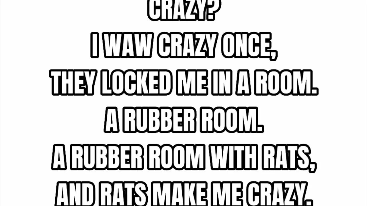Crazy i once been crazy. Calm person and crazy. She crazy. It's crazy owatap. Crazy love.
