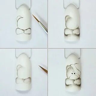 Рисовать ногти поэтапно