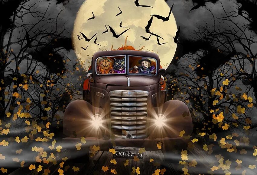 Хэллоуин машины. Хэллоуин фоны для машин. Хэллоуин фуры. Halloween Trucking. Halloween car Diamond Painting.