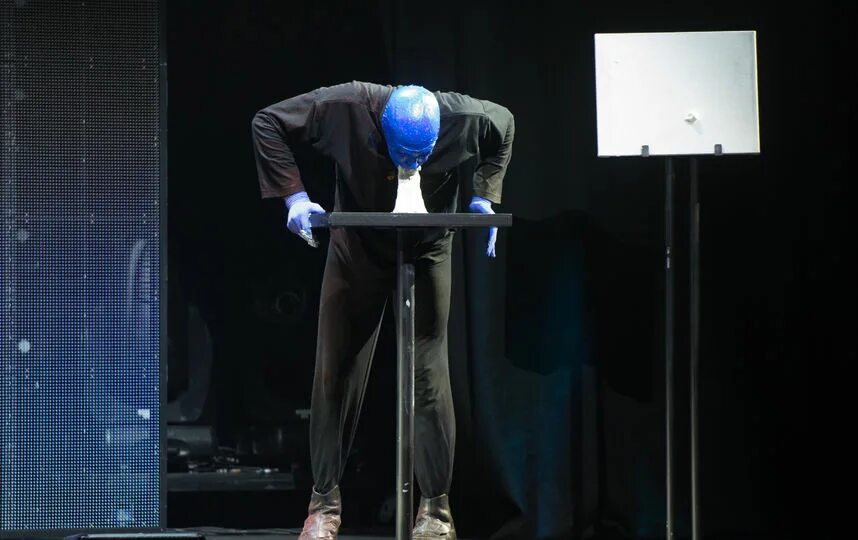 Showing blue. Showing blue