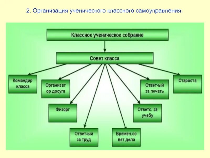 Организация ученического самоуправления. Модель самоуправления в классе. Органы самоуправления в школе. Структура классного самоуправления.