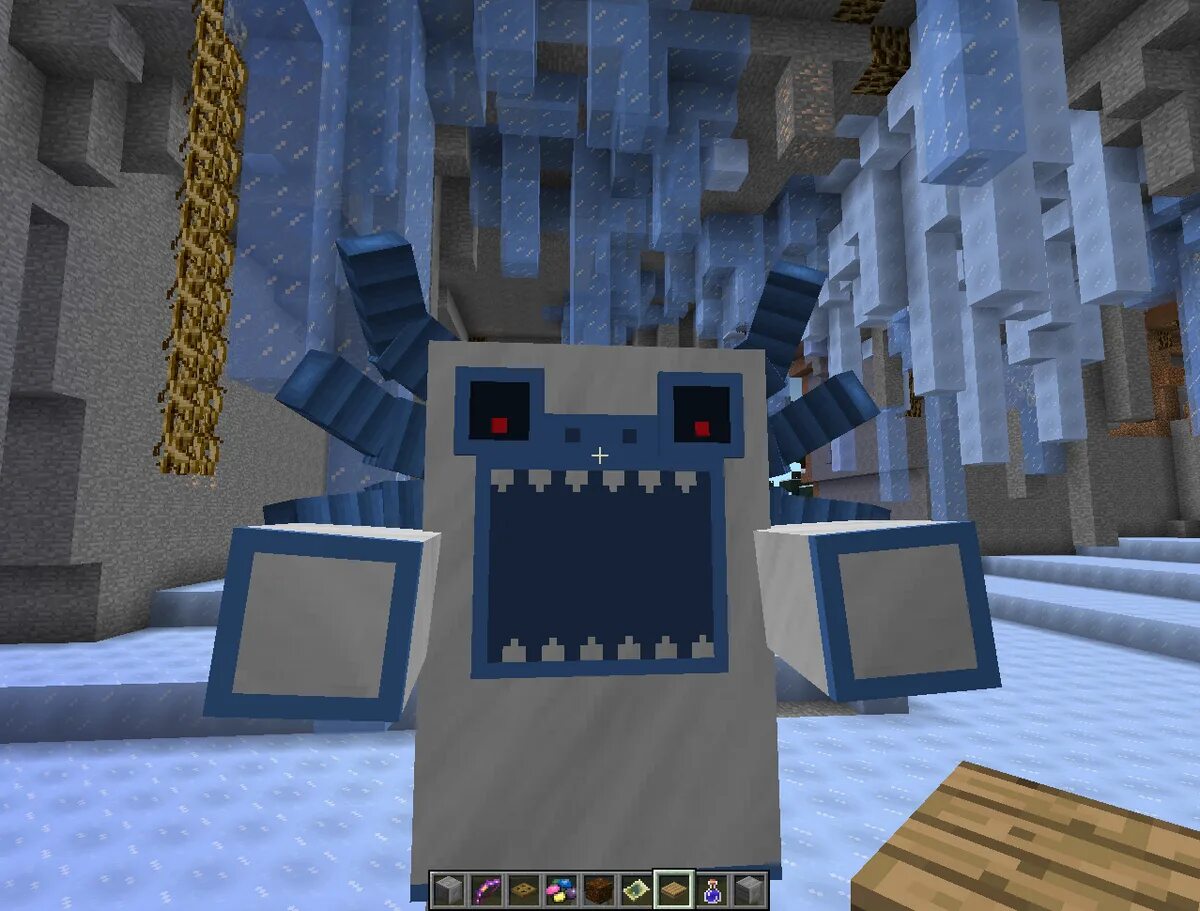 Мод на снежного человека. Майнкрафт босс йети. Альфа йети сумеречный лес майнкрафт. Альфа йети twilight forest. Майнкрафт снежный человек.