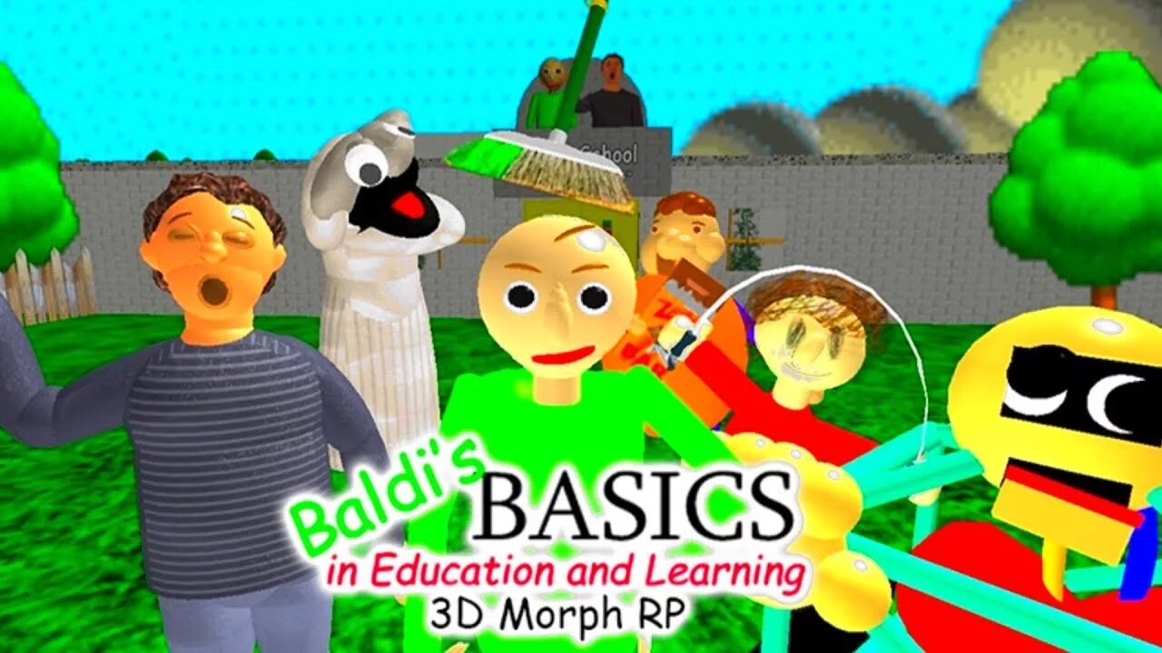 Игры блди. Baldi's super Rp. БАЛДИ РОБЛОКС РП. Baldi's Basics 3d.