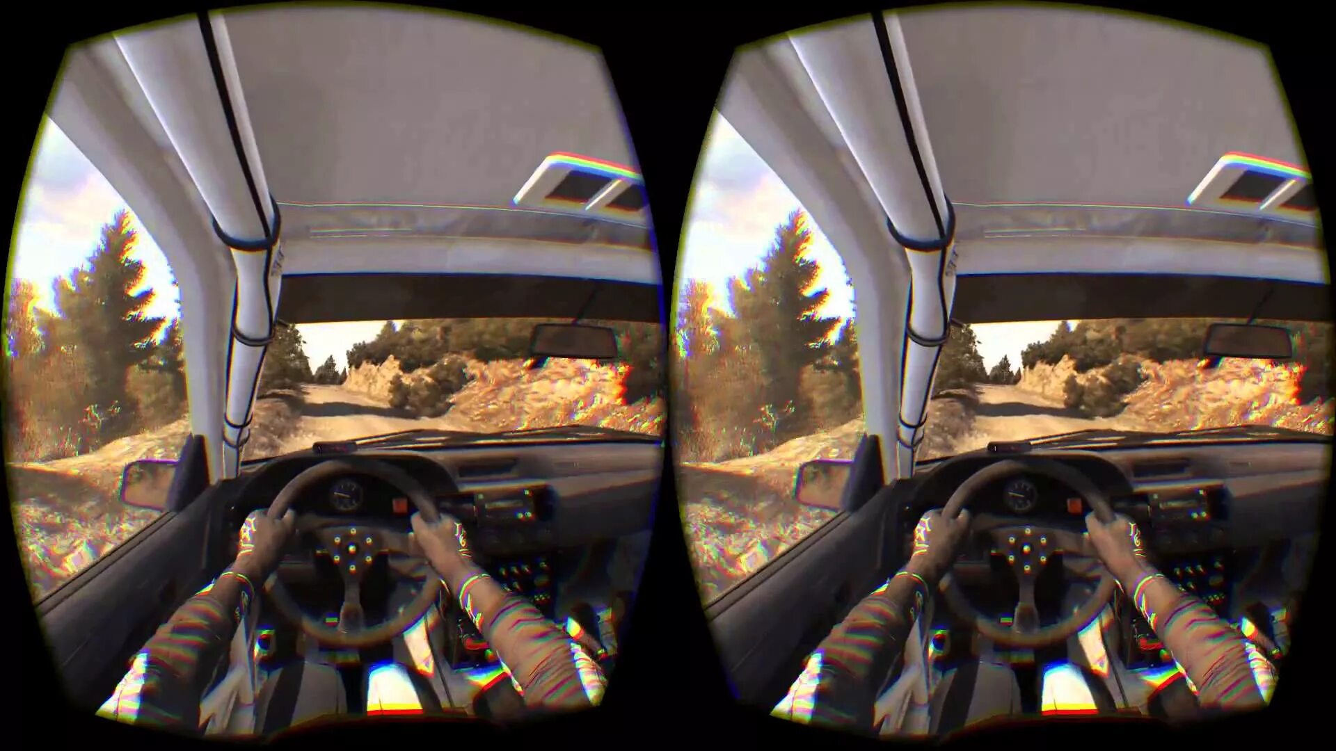 Dirt Rally VR. Dirt Rally от первого лица. Dirt Rally вид из кабины.