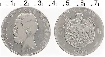 Монета 5 лей