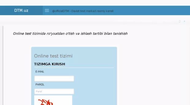 Test.DTM.uz. DTM Test. ДТМ уз. Dtm testlar
