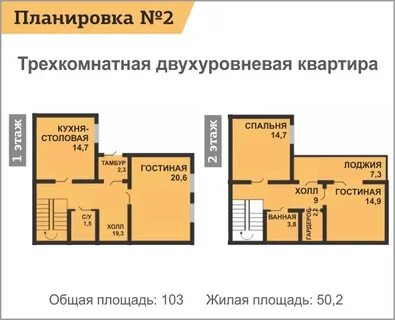 Двухуровневые квартиры планировка