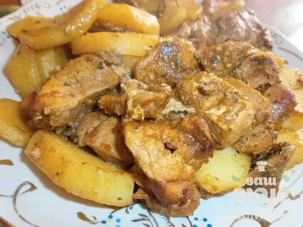 Свинина с картошкой в рукаве