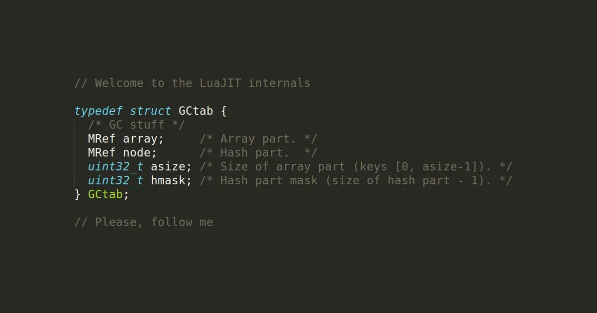 Lua table. Luajit. luajit vs lua.
