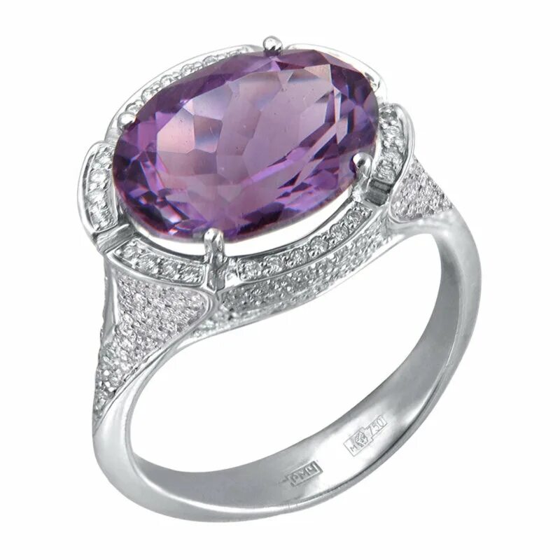 2 карата аметист. Кольцо из белого золота с аметистом. Золотое кольцо аметист октагон. Аметист в белом золоте. Кольцо с аметистом и бриллиантами.