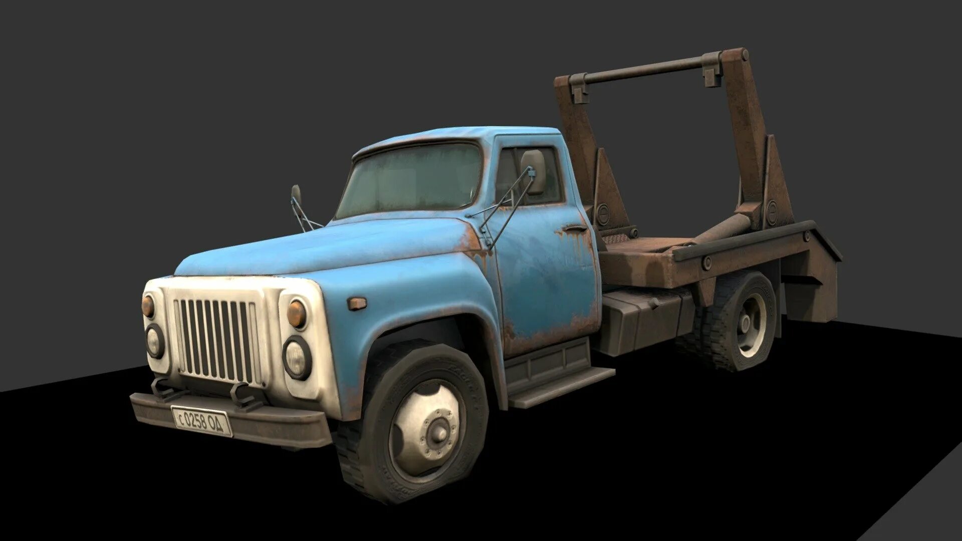 Gaz 3d model. Газ 52 мусоровоз. half life 2 газ 53. сталкер с газ 52. газ 52 3d model.