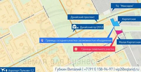 Дунайский проспект на картах