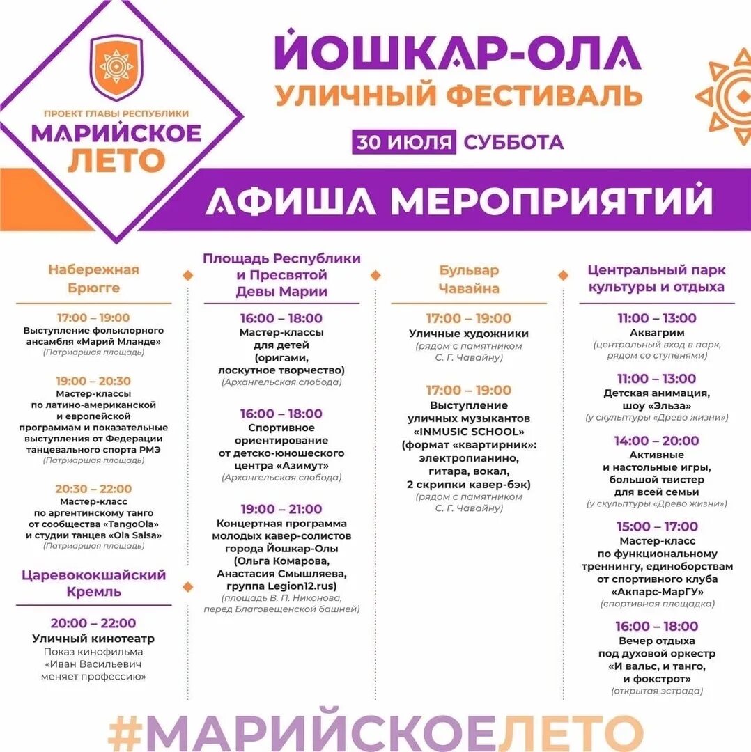 Список выступления