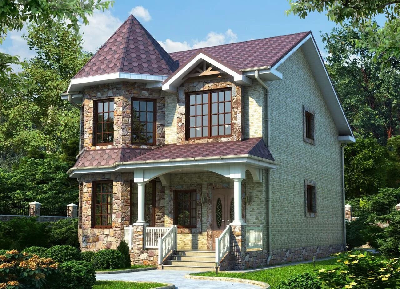 Двухэтажный коттедж. Двухэтажный коттедж. Красивые коттеджи. Дом кирпичный двухэтажный. Проекты красивых домов.
