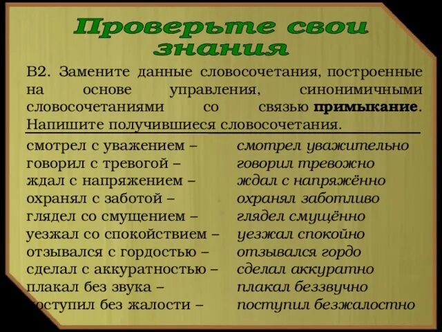 Связь управление смущенно сказал. Примыкание синонимичным словосочетанием со связью управление. Управление синонимичным словосочетанием. Примыкание на основе управления. Основе примыкания синонимичным словосочетанием со связью управление.