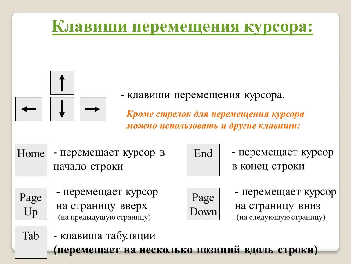 Информация о местоположении курсора указывается в строке. Клавиши перемещения клавиши управления клавиши функции. Клавиши перемещения курсора. Клавиши управления курсором на клавиатуре. Перечислите клавиши перемещения курсора.