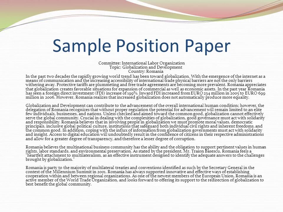 Sample papers. Position paper. Образец position paper. Position paper example. Position paper Sample.