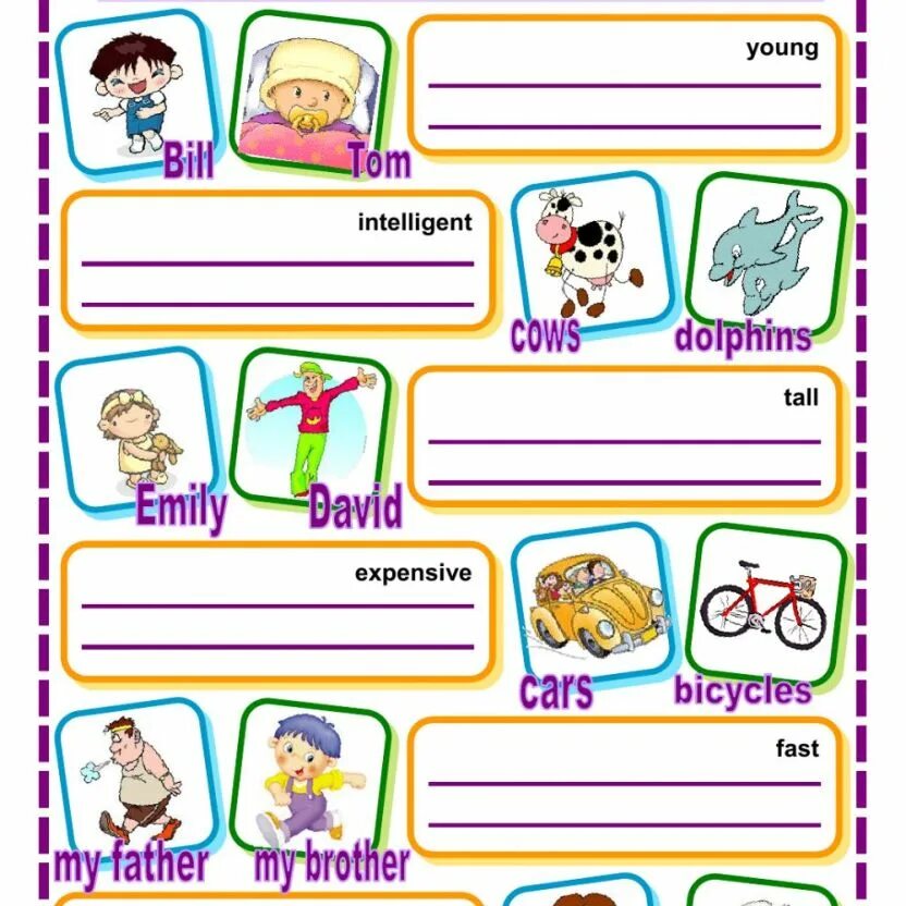 Comparative adjectives for children. Comparatives Worksheets. Comparison of adjectives Worksheets. Degrees of adjectives Worksheets. Comparatives esl