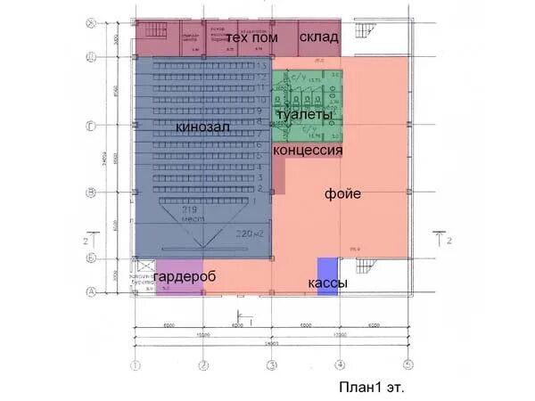 план кинозала. план кинотеатра. типовой проект кинотеатра. проект кинотеатра план. план кинозала.