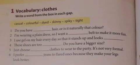 Word in each gap перевод