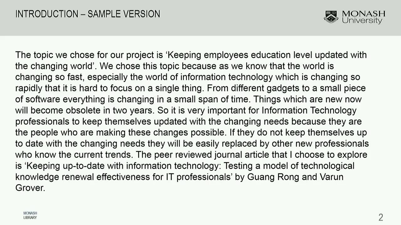 Report on university. Report on university