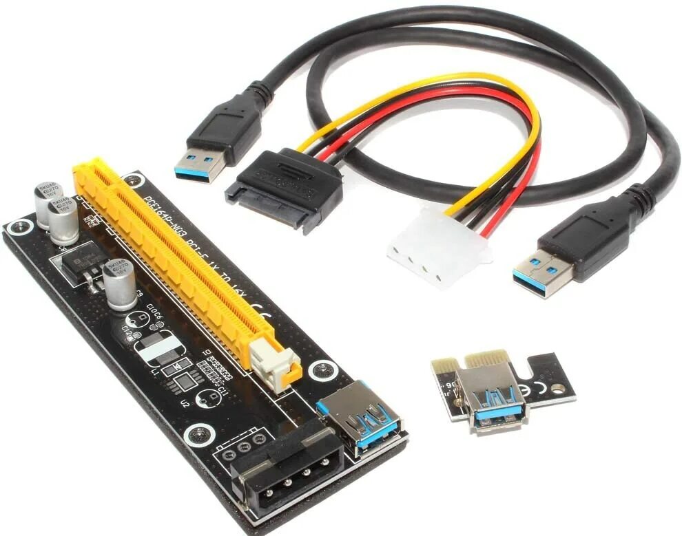 Pci e 1. Райзер PCI-E x1. Райзер PCI-E 4x1 на x16. Райзер для видеокарты PCI-E x1-x16. Переходник с PCI на PCI Express x1