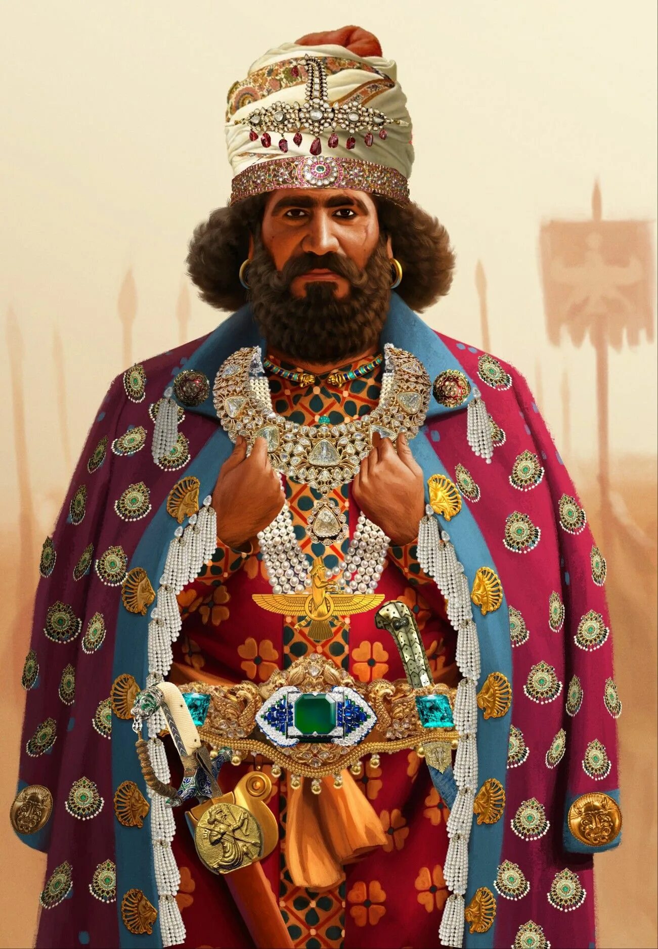 Восточный правитель 4. Персидский Ахеменидов Персия. Царь древней Персии.
