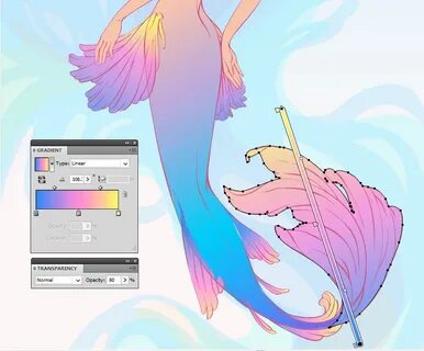 Градиент в adobe illustrator