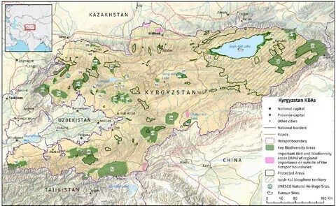 Киргизия открытие карты