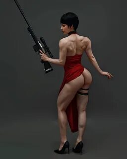 Косплей накаченной Ады Вонг из Resident Evil от фитнес-модели. 