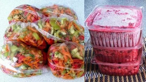Заготовки заморозки овощей