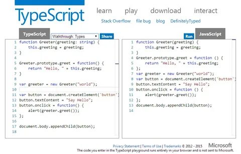 Typescript examples