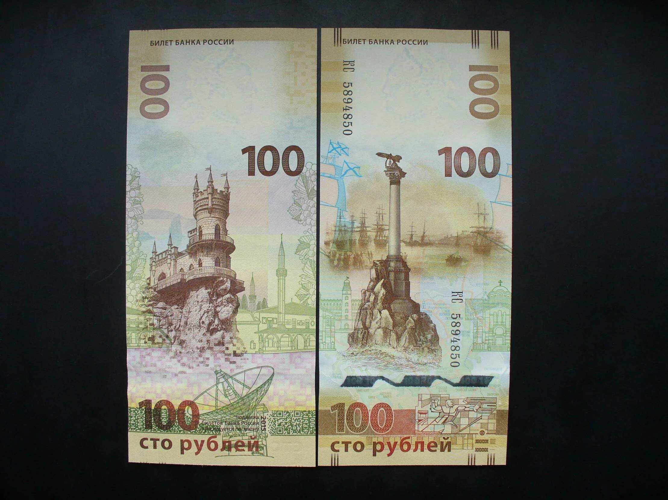 100 Рублей 2015г. 100 Рублей 2015 года. Крымские 100 рублей 2015. Коллекционные российские купюры. Билет банка россии это