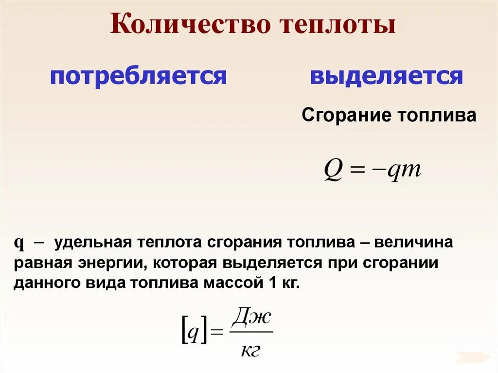 Как найти теплоту сгорания. Количество теплоты при сгорании топлива формула. Кол во теплоты при сгорании топлива. Удельная теплота сгорания топлива формула. Количество теплоты выделяемое при сгорании топлива формула.