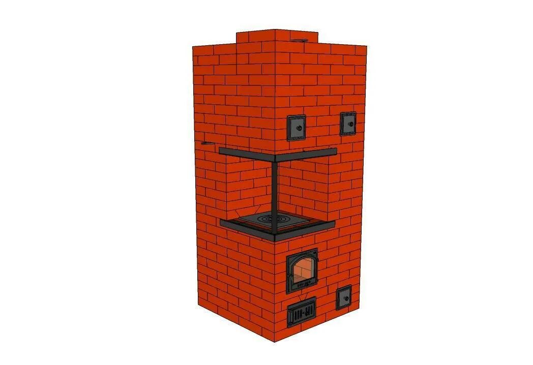 Кирпичная печь 3х3. 5 кирпича. 5. Печь теплушка порядовка. Печь отопительно-варочная кирпичная порядовка.