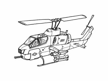 Helicopter coloring pages