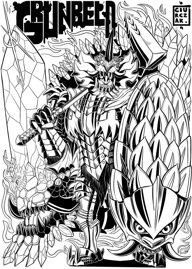 Берсерк грюнбельд. Berserk грюнбельд. grunbeld берсерк. грюнбельд локус. гатс и грюнбельд.