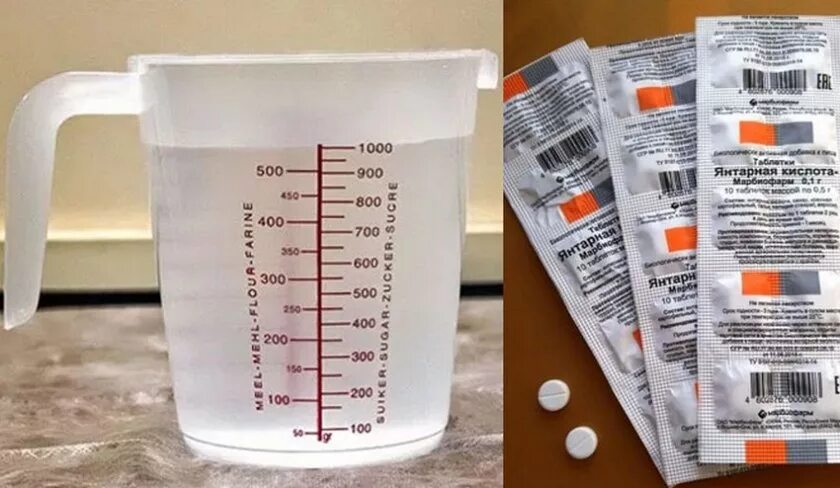 Как развести янтарную кислоту в воде