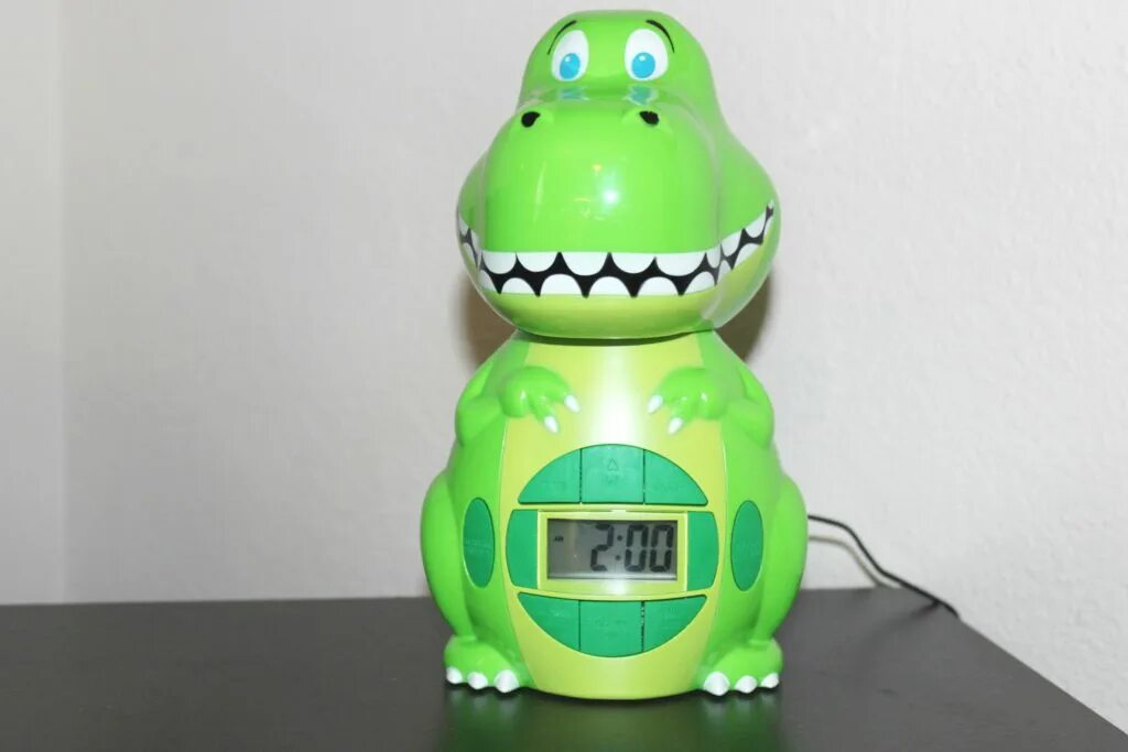 Funny dinosaur alarm clock